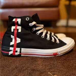 Converse Black Sneakers with White Accents